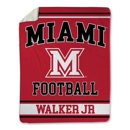 Miami of Ohio - NCAA Football : Adrian Walker Jr - Blanket-0