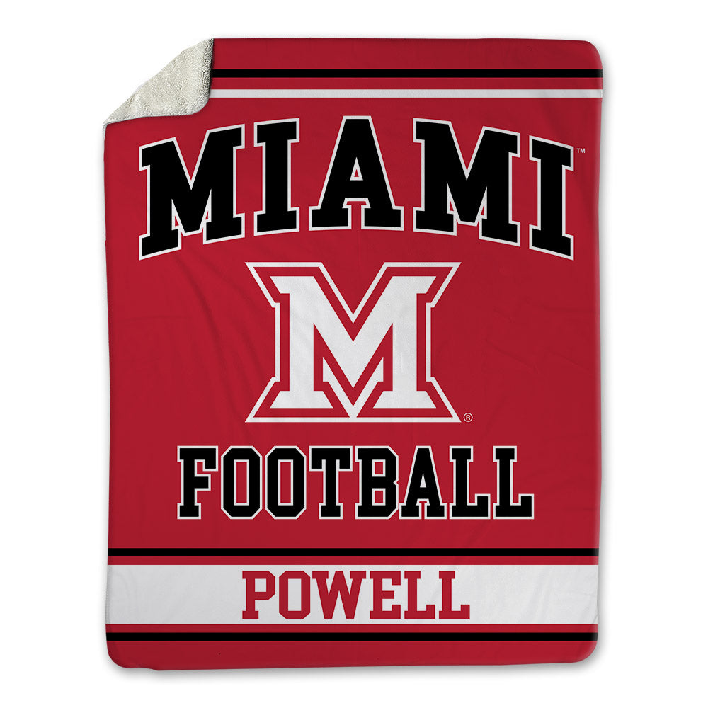 Miami of Ohio - NCAA Football : Hudson Powell - Blanket-0