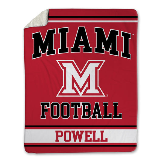 Miami of Ohio - NCAA Football : Hudson Powell - Blanket-0