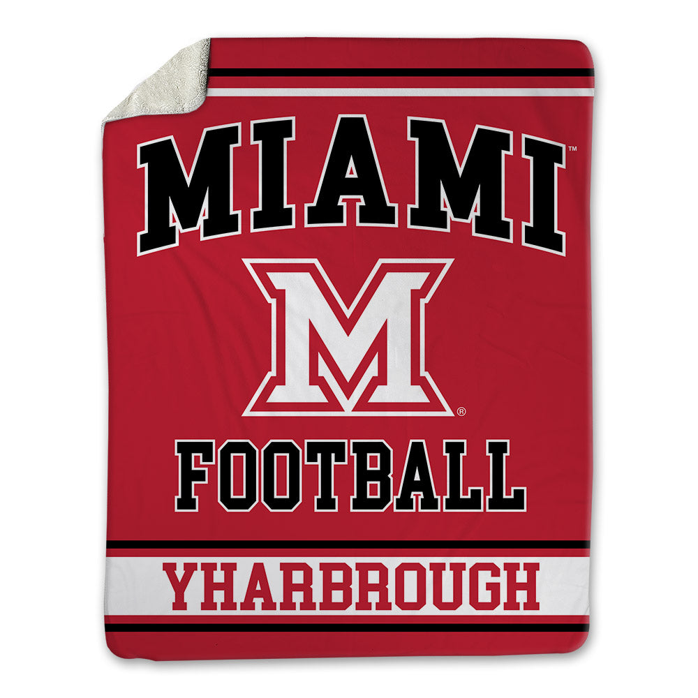 Miami of Ohio - NCAA Football : Mychal Yharbrough - Blanket-0