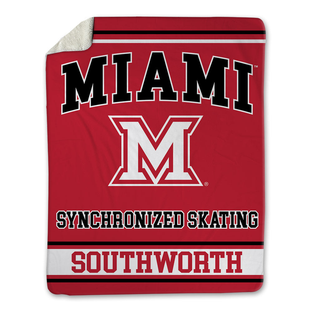 Miami of Ohio - Synchronized Skating : Paige Southworth - Blanket-0