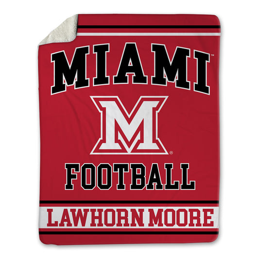 Miami of Ohio - NCAA Football : Brandon Lawhorn Moore - Blanket-0