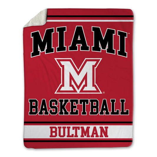 Miami of Ohio - NCAA Men's Basketball : Bryce Bultman - Blanket-0