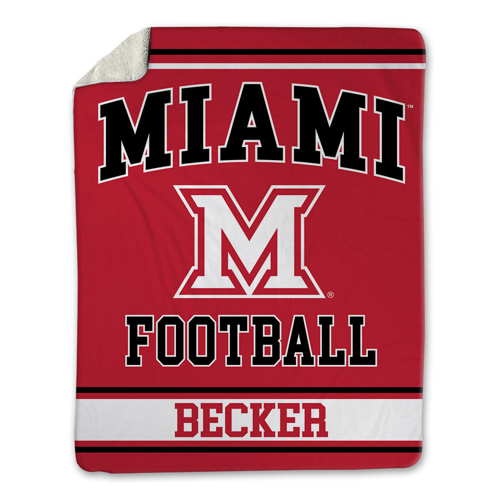 Miami of Ohio - NCAA Football : Chase Becker - Blanket-0