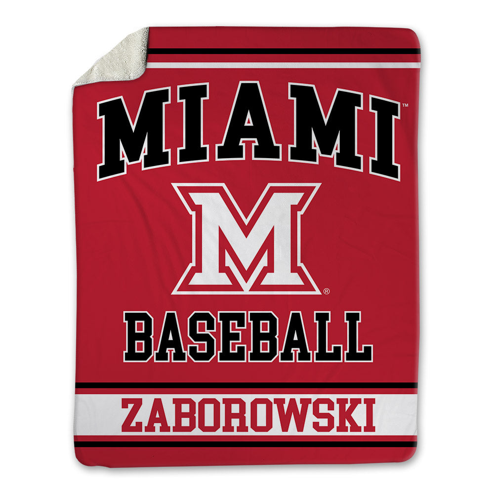 Miami of Ohio - NCAA Baseball : Ryland Zaborowski - Blanket-0