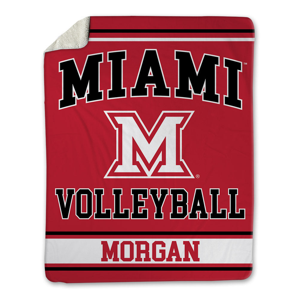 Miami of Ohio - NCAA Women's Volleyball : Emily Morgan - Blanket-0