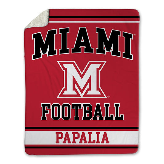 Miami of Ohio - NCAA Football : Paolo Papalia - Blanket-0