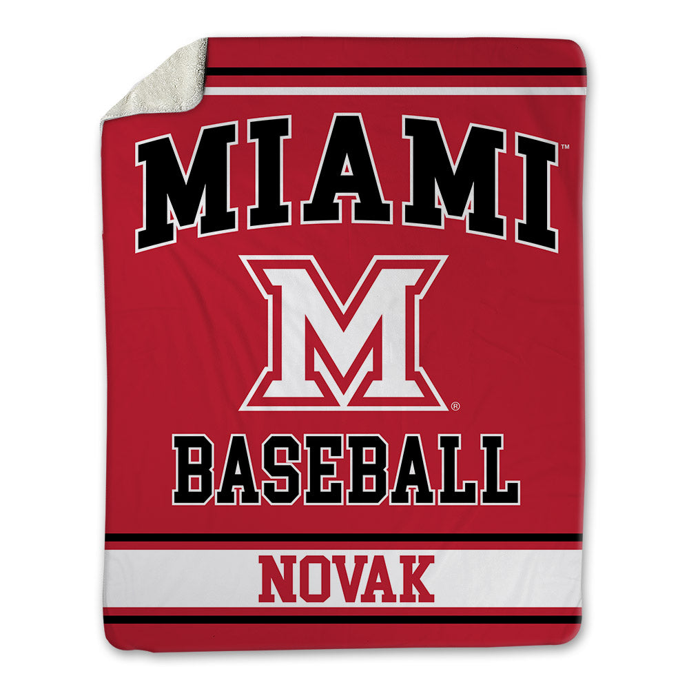 Miami of Ohio - NCAA Baseball : David Novak - Blanket-0