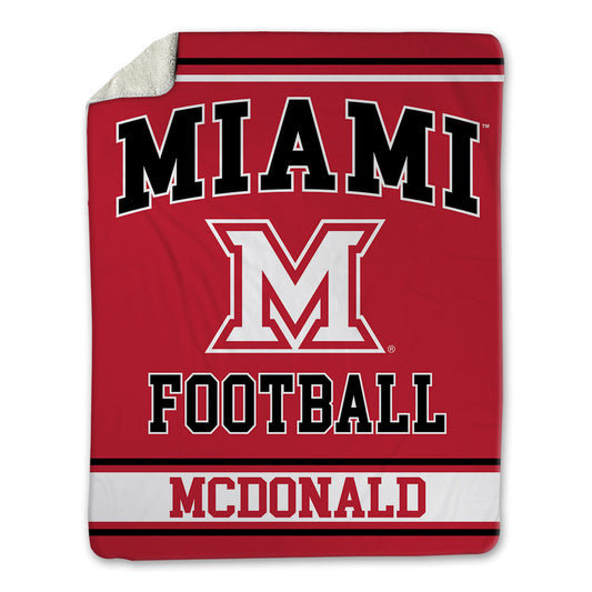 Miami of Ohio - NCAA Football : Cade McDonald - Blanket-0