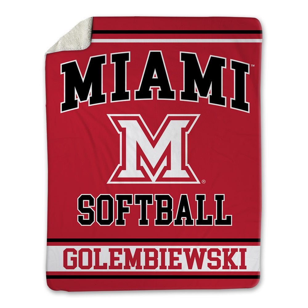 Miami of Ohio - NCAA Softball : Jenna Golembiewski - Blanket-0