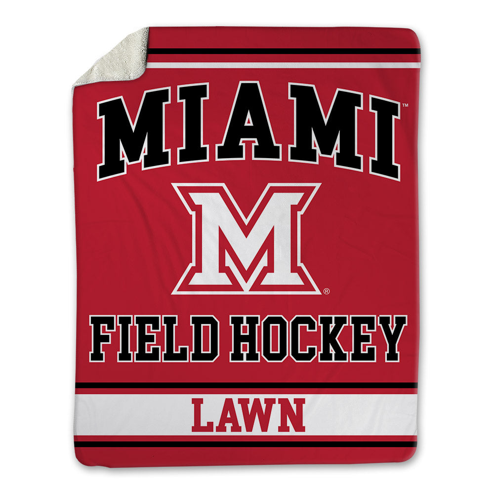 Miami of Ohio - NCAA Women's Field Hockey : Becca Lawn - Blanket-0