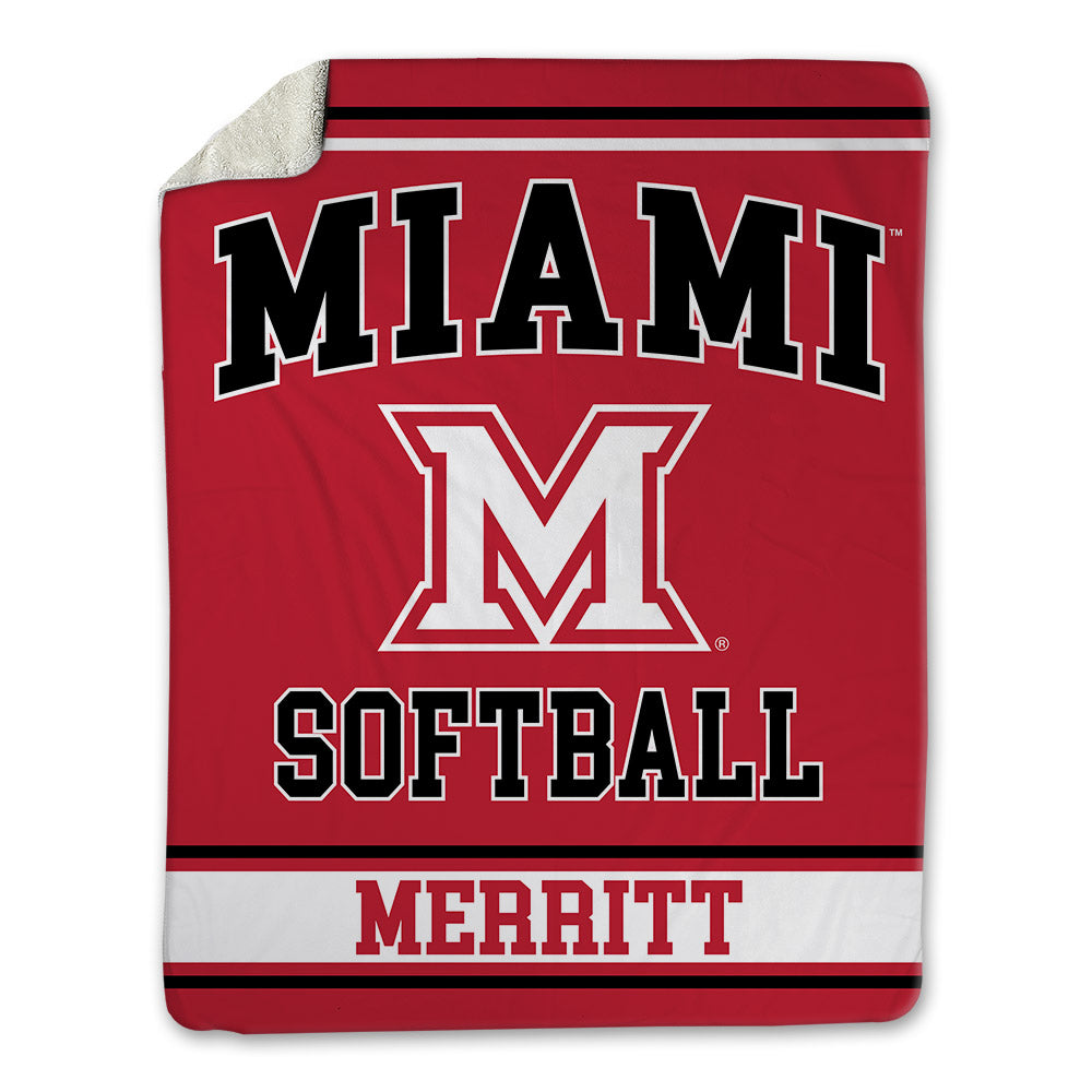 Miami of Ohio - NCAA Softball : Holly Merritt - Blanket-0