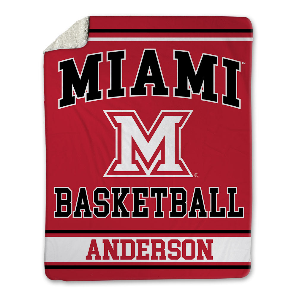 Miami of Ohio - NCAA Men's Basketball : Blake Anderson - Blanket-0