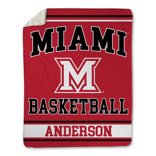 Miami of Ohio - NCAA Men's Basketball : Blake Anderson - Blanket-0