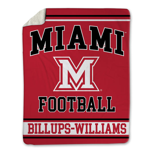 Miami of Ohio - NCAA Football : Lynel Billups-Williams - Blanket-0