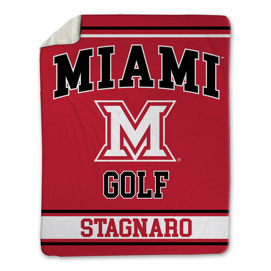 Miami of Ohio - NCAA Men's Golf : Michael Stagnaro - Blanket-0