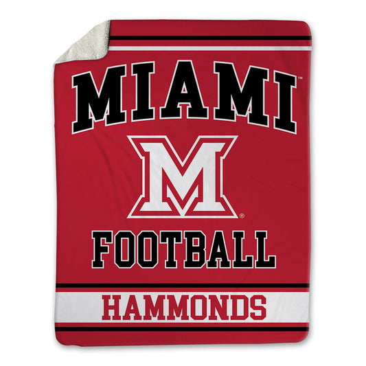 Miami of Ohio - NCAA Football : Javon Hammonds - Blanket-0