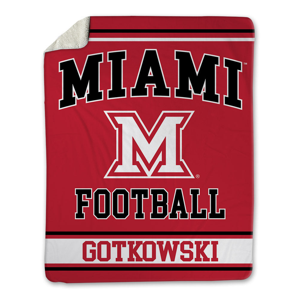 Miami of Ohio - NCAA Football : Thomas Gotkowski - Blanket-0