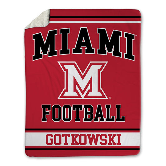 Miami of Ohio - NCAA Football : Thomas Gotkowski - Blanket-0