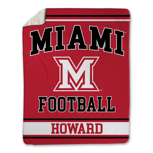 Miami of Ohio - NCAA Football : Aiden Howard - Blanket-0