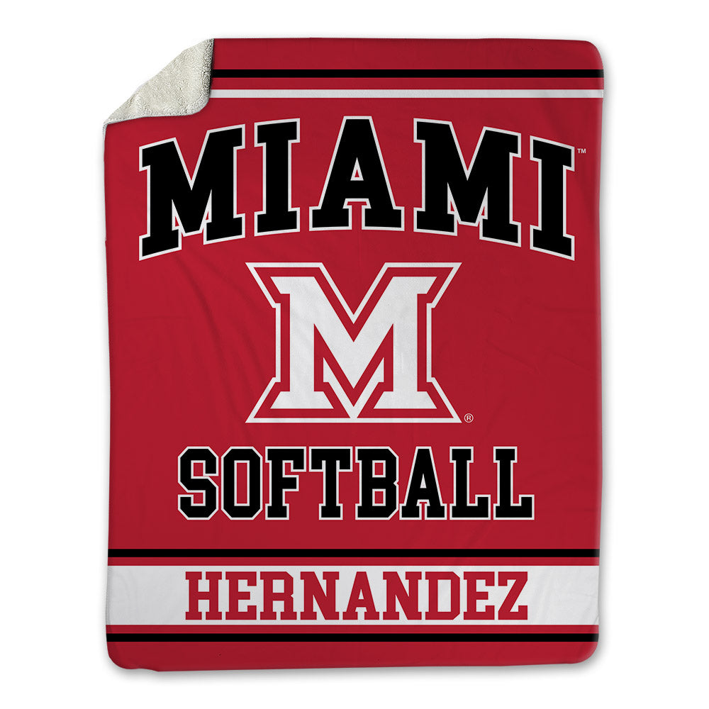 Miami of Ohio - NCAA Softball : Danitza Hernandez - Blanket-0