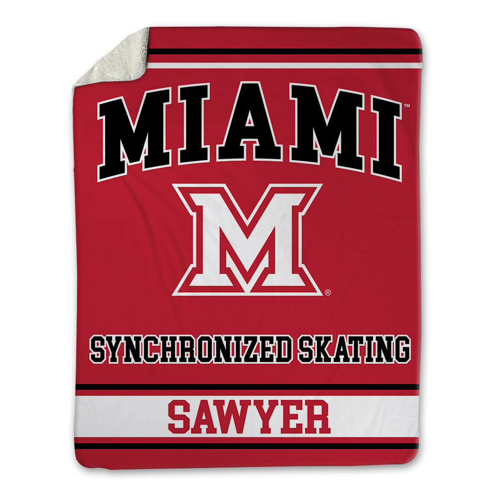 Miami of Ohio - Synchronized Skating : Paige Sawyer - Blanket-0