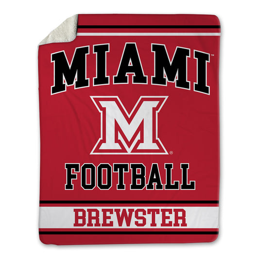 Miami of Ohio - NCAA Football : Harrison Brewster - Blanket-0