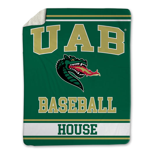 UAB - NCAA Baseball : Brooks House - Blanket-0