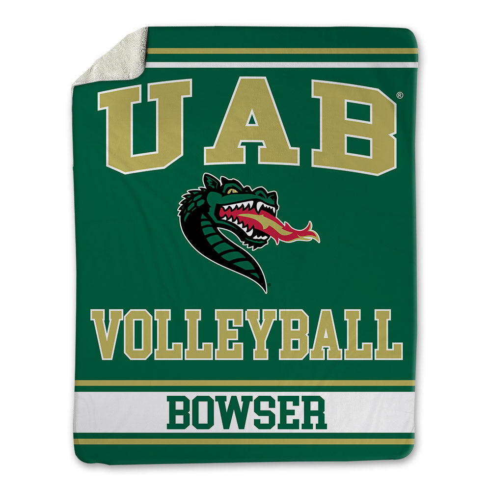 UAB - NCAA Women's Volleyball : Delaney Bowser - Blanket-0