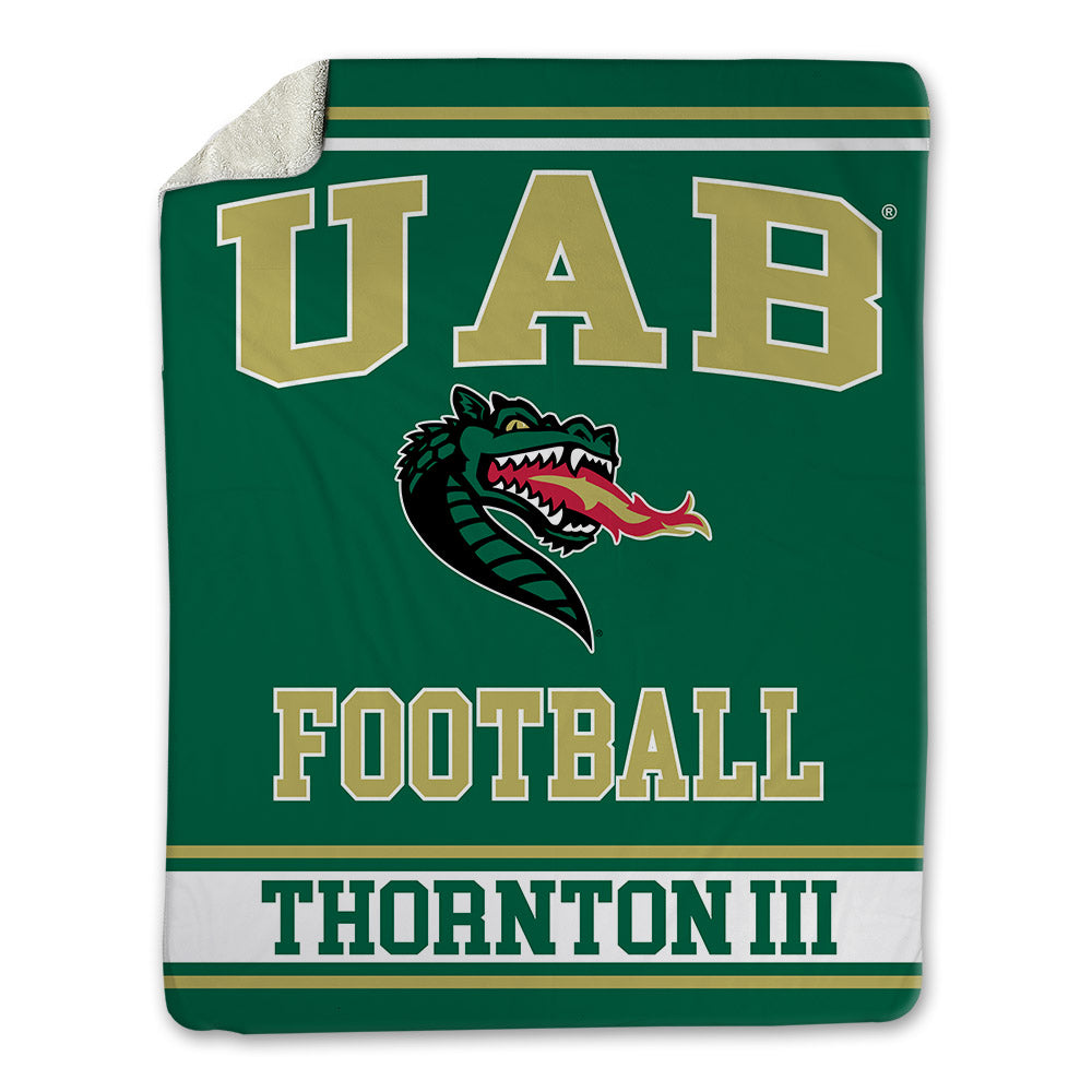 UAB - NCAA Football : Ray Thornton III - Blanket-0