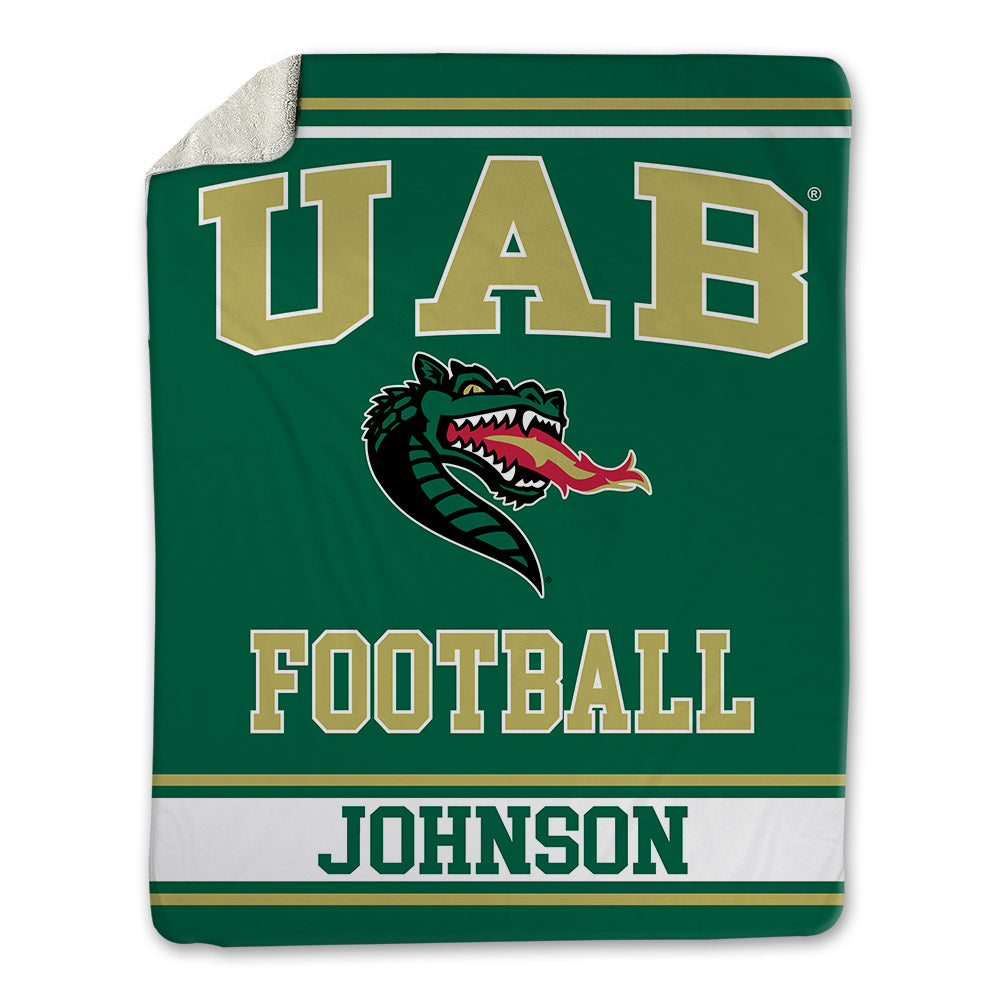 UAB - NCAA Football : Brayden Johnson - Blanket-0