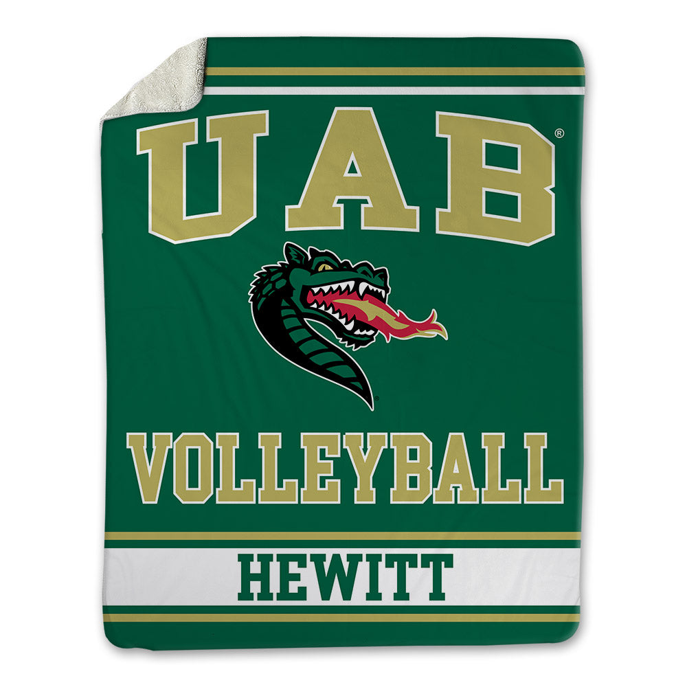 UAB - NCAA Women's Volleyball : Anna Hewitt - Blanket-0