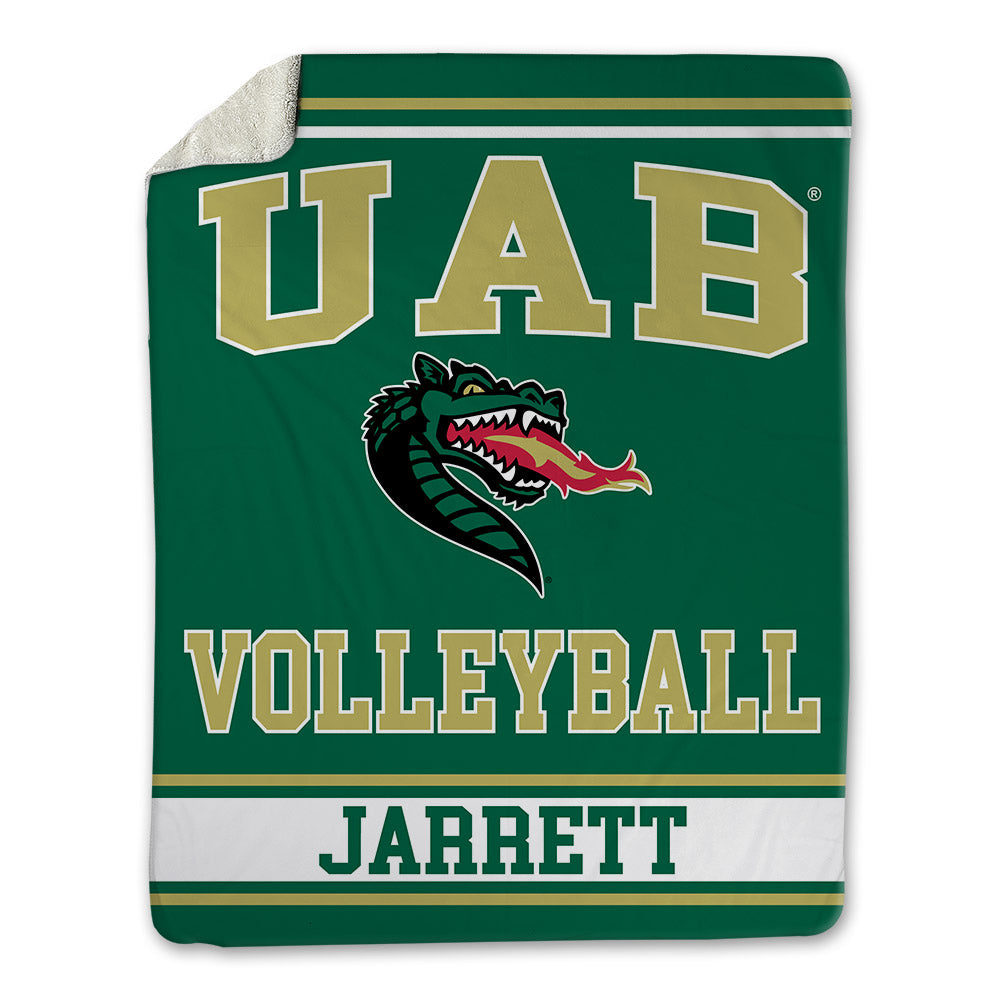 UAB - NCAA Women's Volleyball : Meg Jarrett - Blanket-0