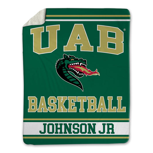 UAB - NCAA Men's Basketball : Efrem Johnson Jr - Blanket-0