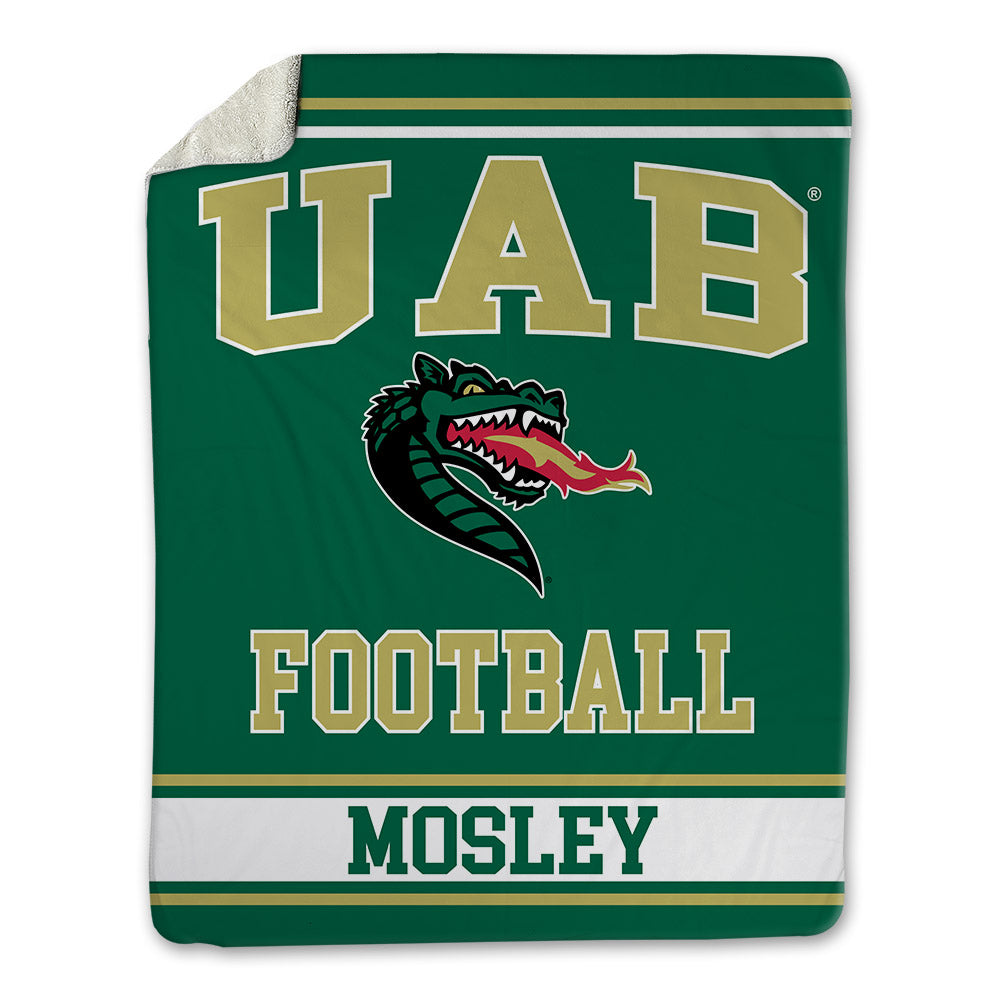 UAB - NCAA Football : Kyle Mosley - Blanket-0