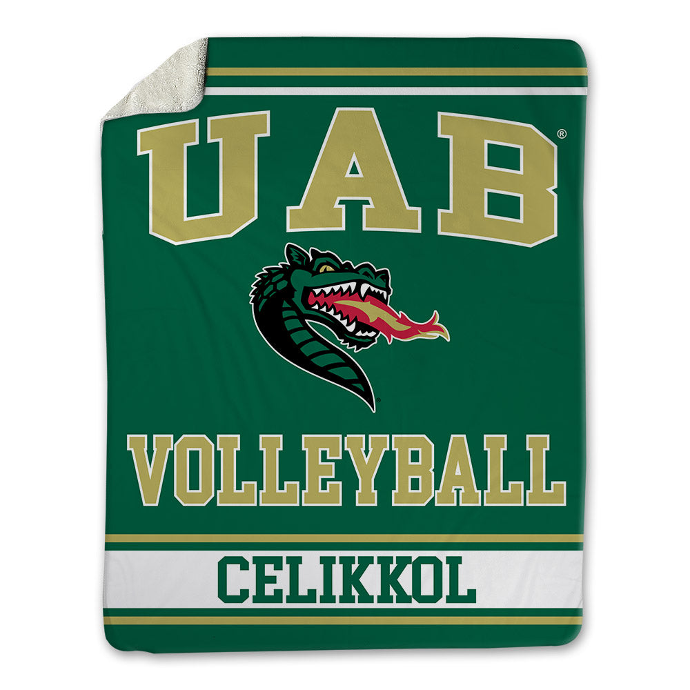 UAB - NCAA Women's Volleyball : Asli Celikkol - Blanket-0