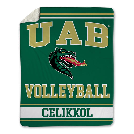 UAB - NCAA Women's Volleyball : Asli Celikkol - Blanket-0