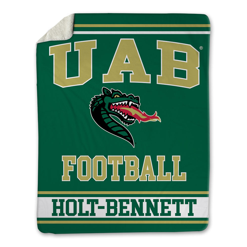 UAB - NCAA Football : Malachi Holt-Bennett - Blanket-0
