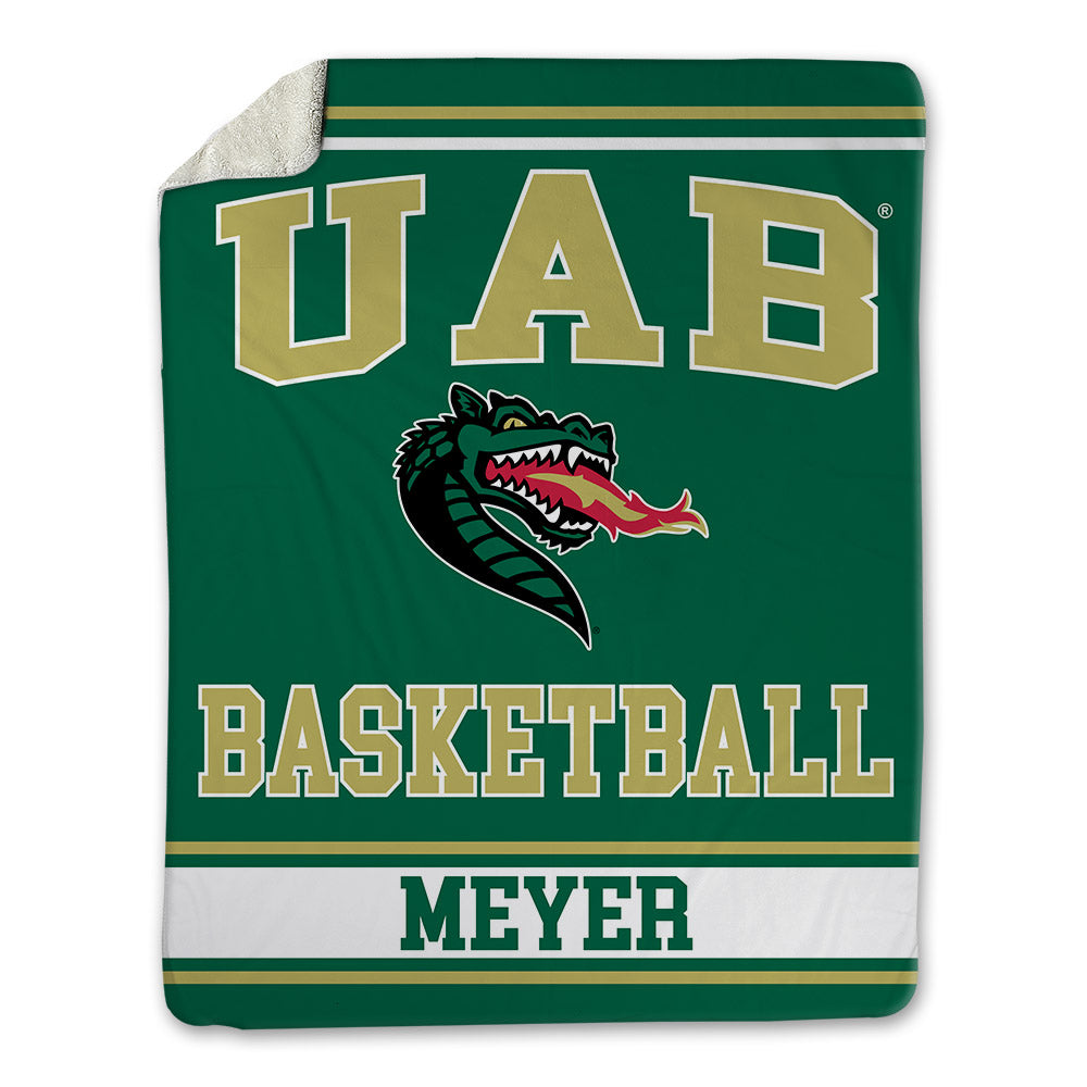 UAB - NCAA Men's Basketball : Jacob Meyer - Blanket-0
