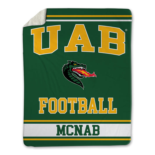 UAB - NCAA Football : Brogan McNab - Blanket-0