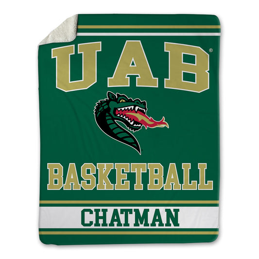 UAB - NCAA Men's Basketball : Evan Chatman - Blanket-0