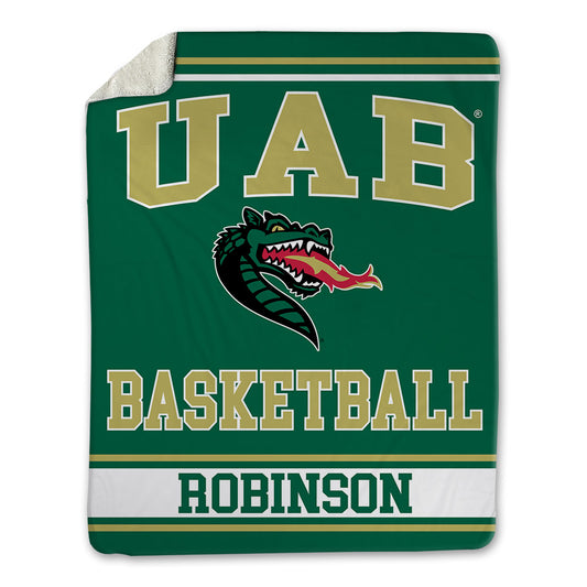 UAB - NCAA Men's Basketball : Ahmad Robinson - Blanket-0