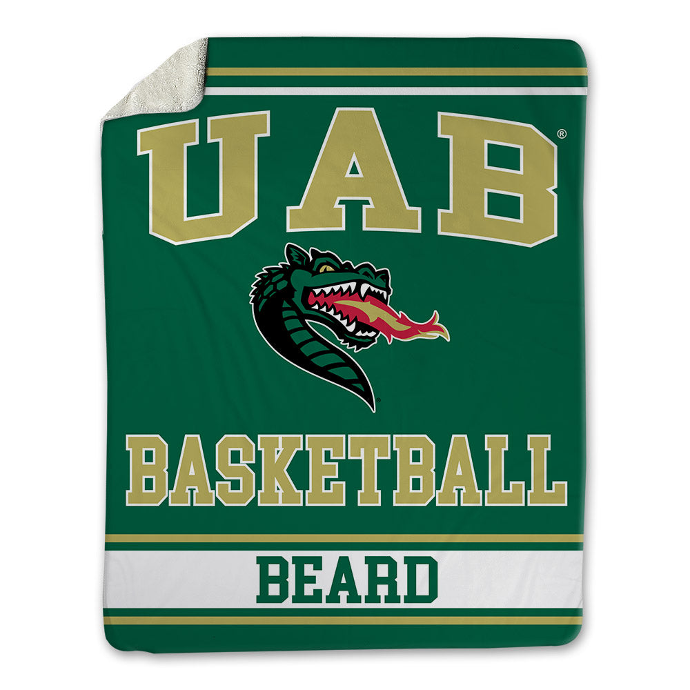 UAB - NCAA Men's Basketball : Chance Beard - Blanket-0