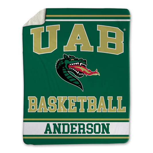 UAB - NCAA Men's Basketball : Dayjaun Anderson - Blanket-0