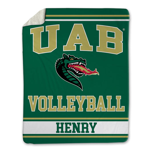 UAB - NCAA Women's Volleyball : Shayla Henry - Blanket-0