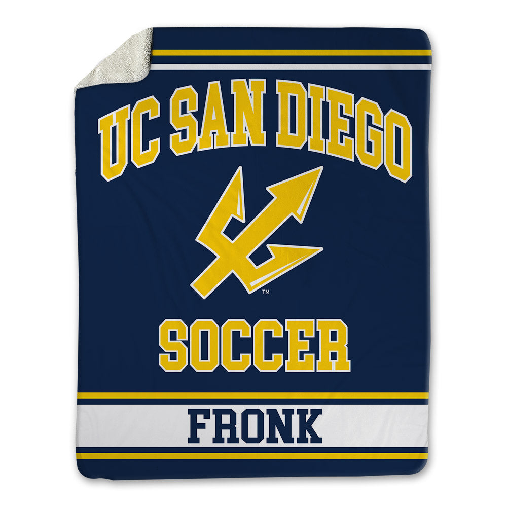 UCSD - NCAA Women's Soccer : Ginny Fronk - Blanket-0