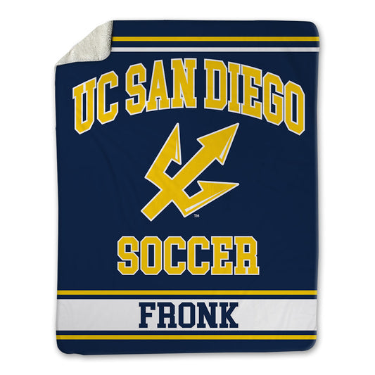 UCSD - NCAA Women's Soccer : Ginny Fronk - Blanket-0