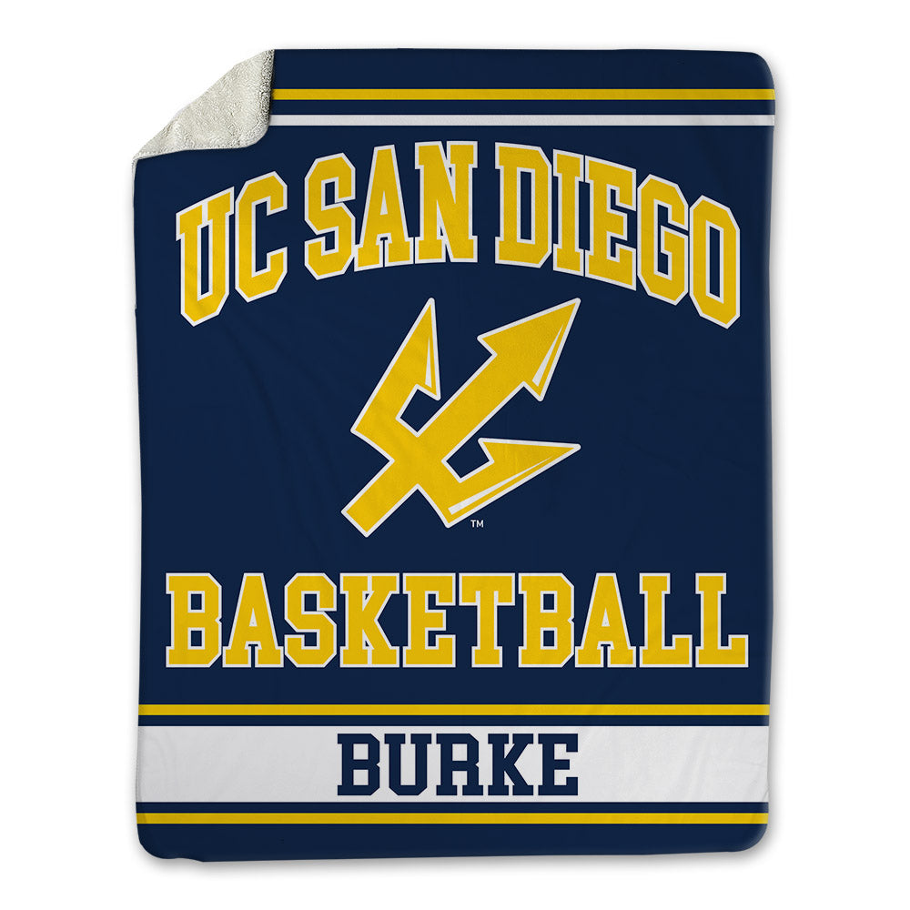 UCSD - NCAA Men's Basketball : Aidan Burke - Blanket-0