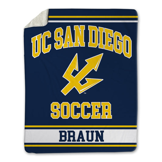 UCSD - NCAA Men's Soccer : Keenai Braun - Blanket-0