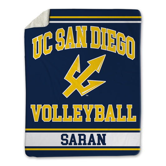 UCSD - NCAA Women's Volleyball : Jasmine Saran - Blanket-0